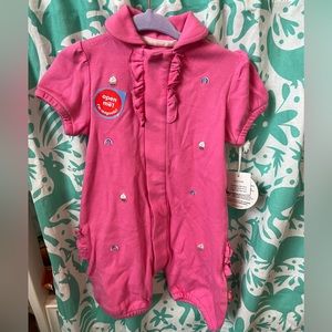 NWT Rainbow Sprinkles Polo Romper by Magnetic Me Size 6-9m